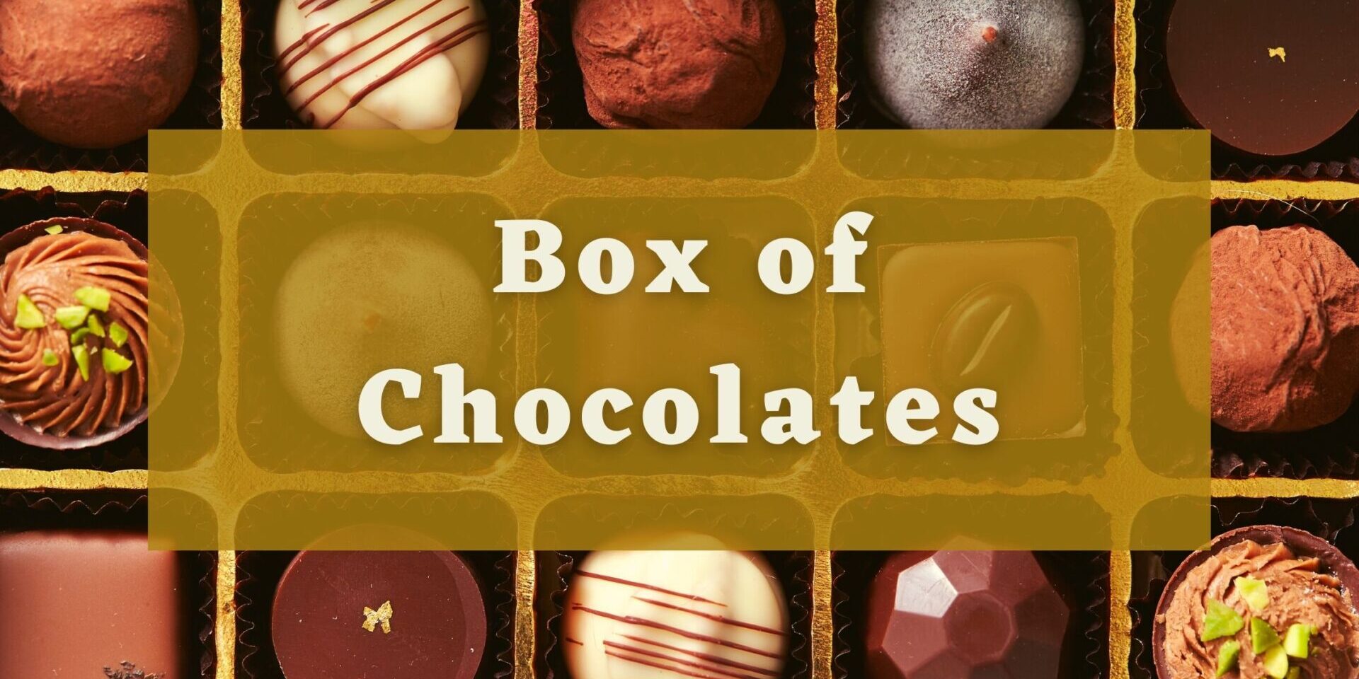 box full of chocolates meaning